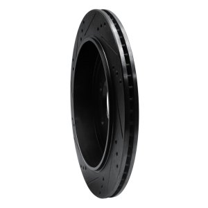 Ford Expedition Brake Rotor (1) - Rear Right - R1 Concepts - Drilled & Slotted - Black - `02-`06